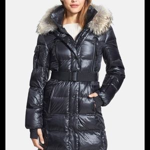 SAM. Gently worn Infinity Coat With Raccoon  Hood